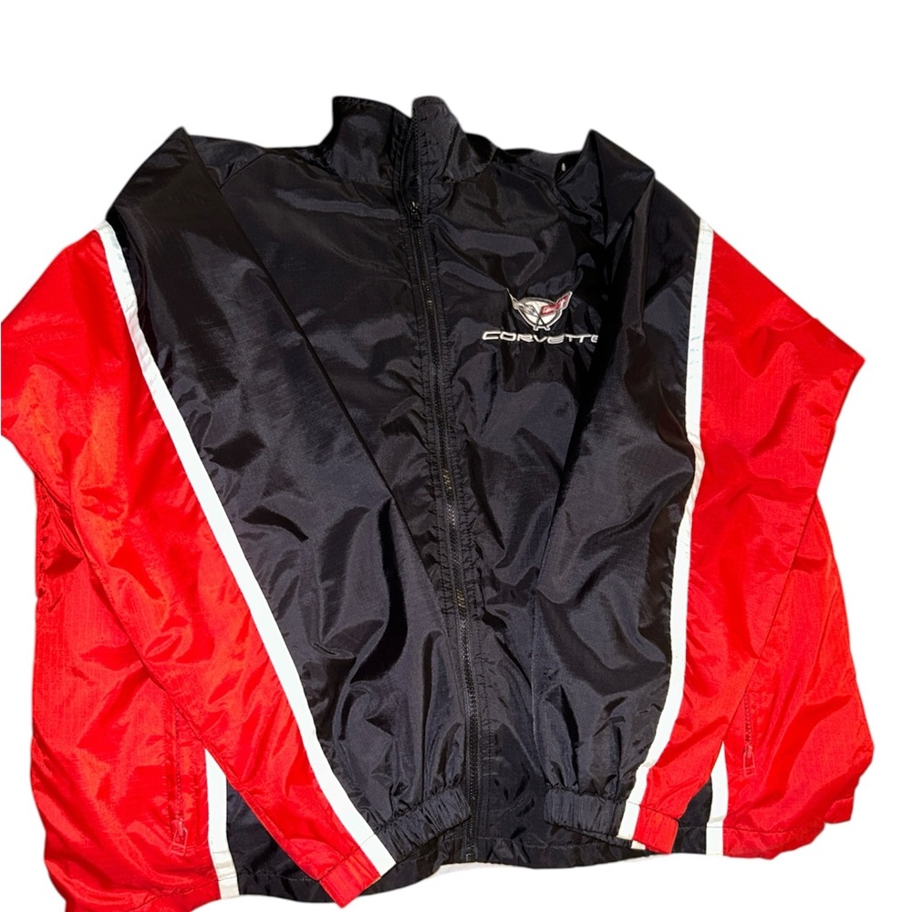 Corvette Black & Red Windbreaker Jacket